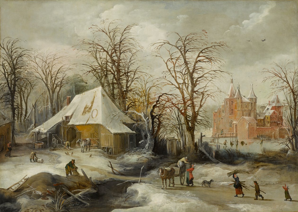 Winter Landscape by Joos or Josse de The Younger Momper