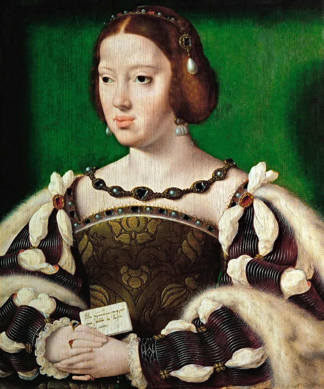 Portrait of Queen Eleanor of Austria by Joos van Cleve