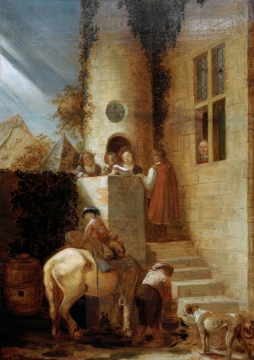 The Arrival of the Rider with a Document by Joos van Craesbeeck