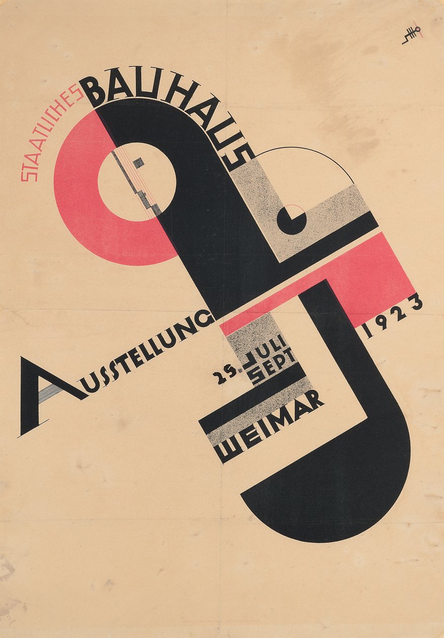 Poster for the 1923 State Bauhaus Exhibition by Joost Schmidt