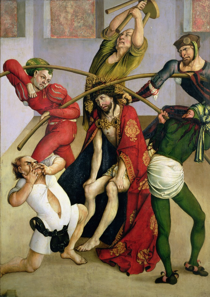 Christ crowned with thorns by Jorg I Breu