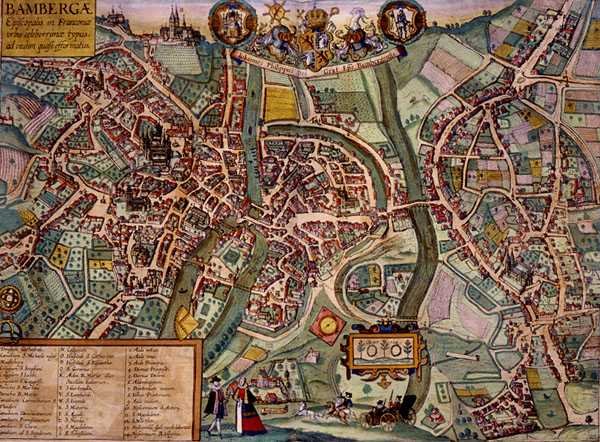 Map of Bamberg, from 