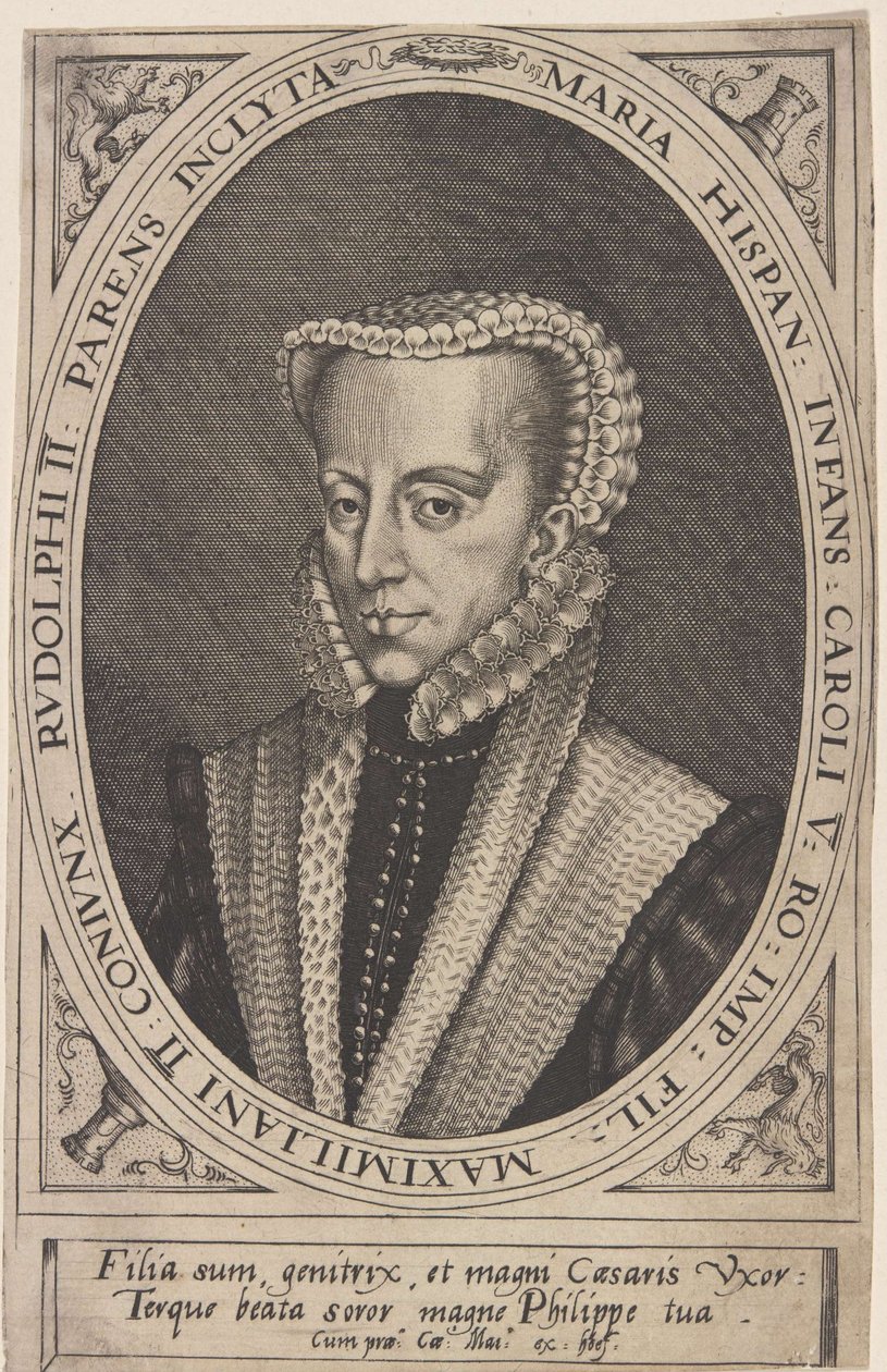 Maria of Austria, Holy Roman Empress by Joris Hoefnagel