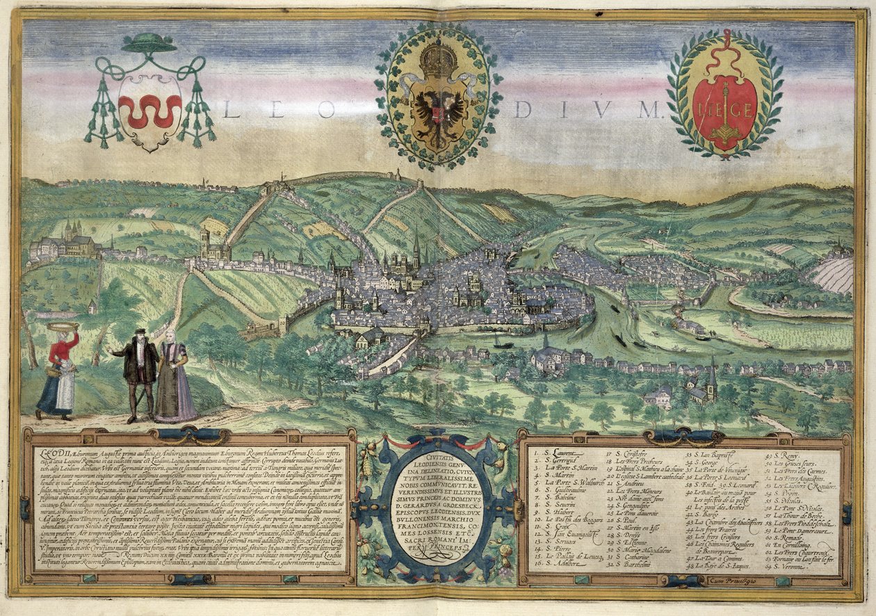 Map of Liege, from 