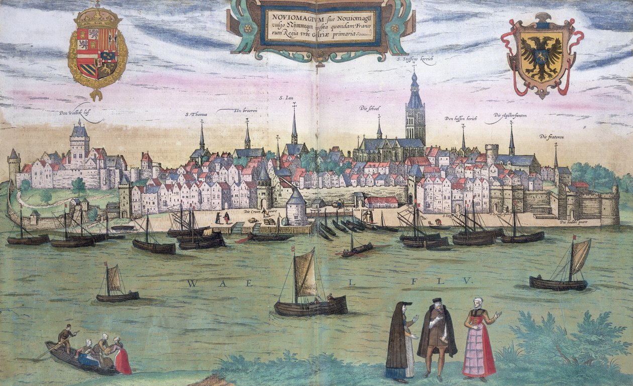 Map of Nijmegen, from 