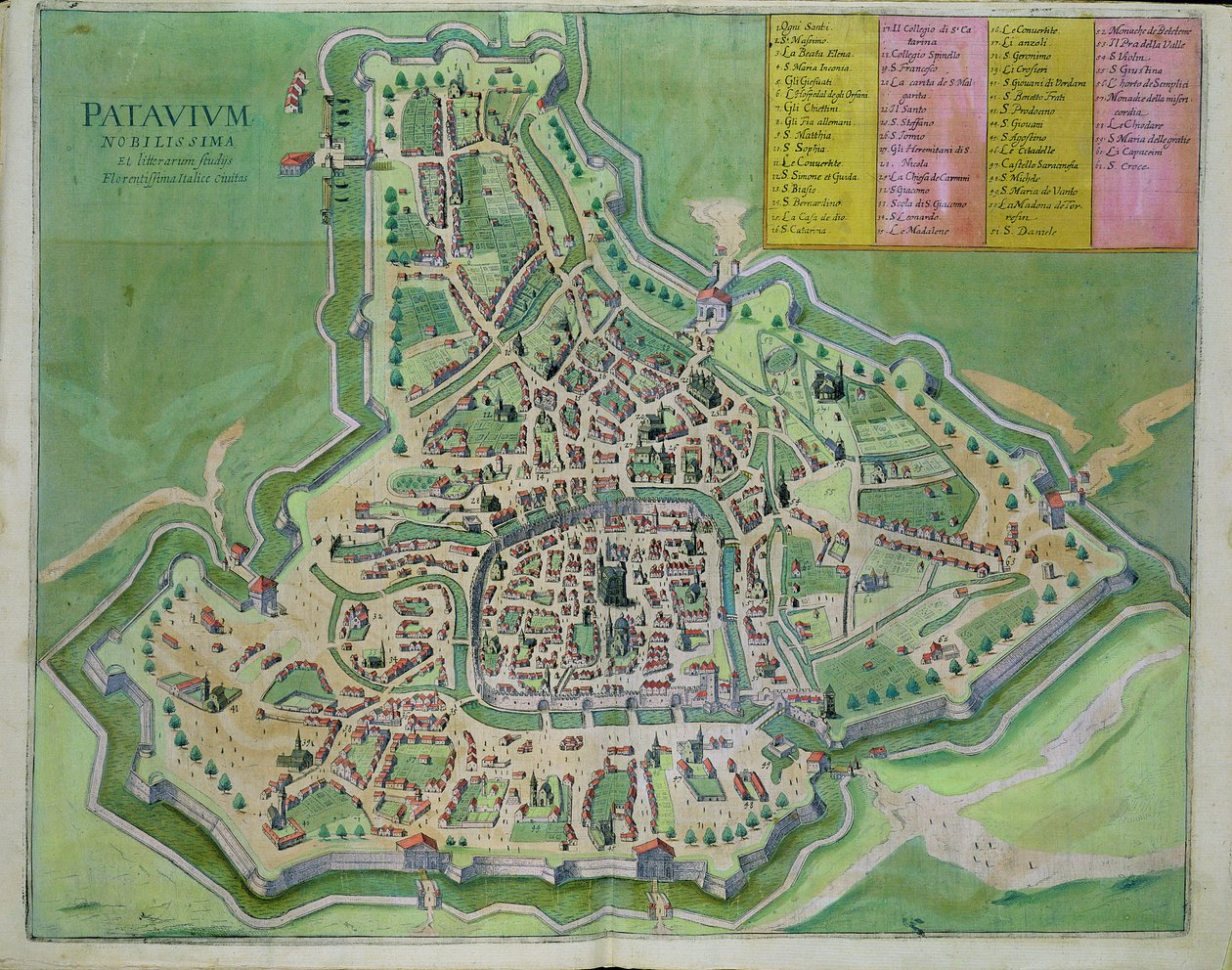 Map of Padua, from 