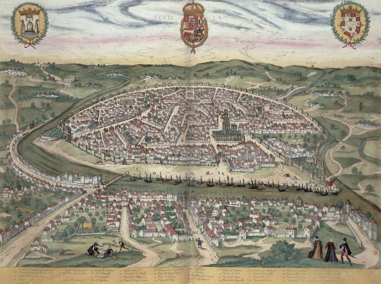 Map of Seville, from 