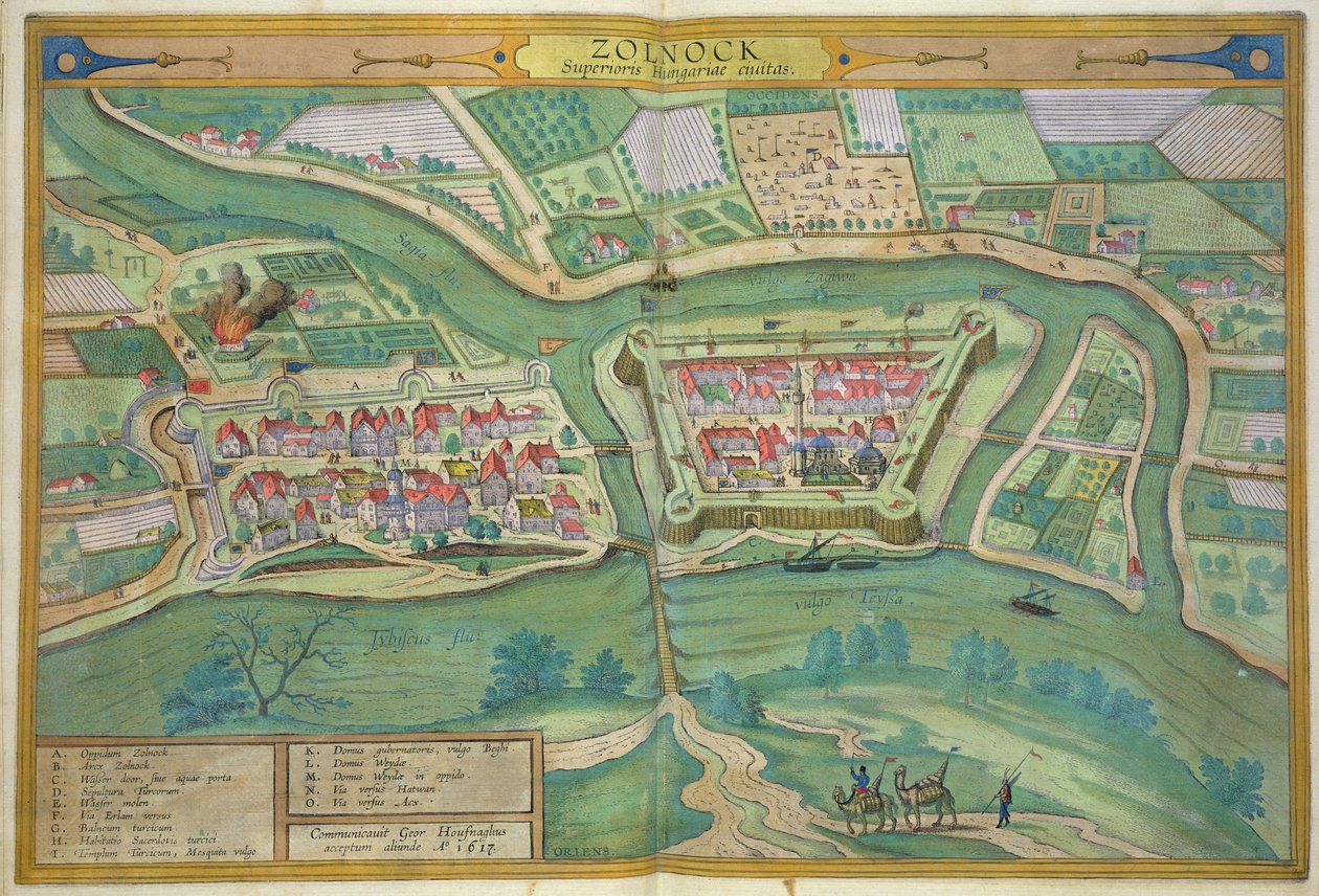 Map of Szolnok, from 