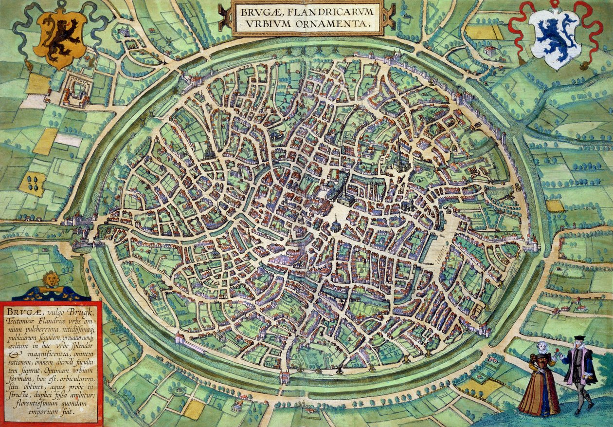 Town Plan of Bruges, from 