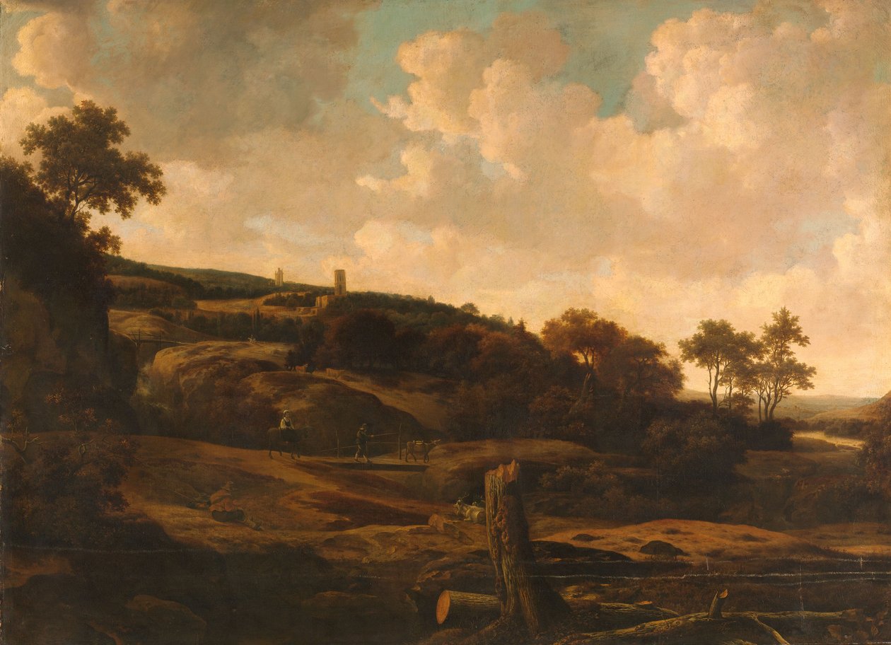 Mountainous Landscape with a Ruin, c.1650-1699 by Joris van der Haagen or Hagen