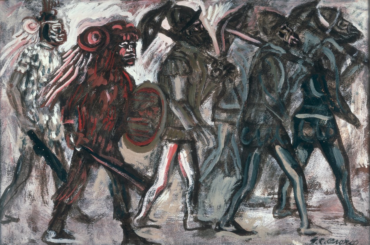 Los Teules by José Clemente Orozco
