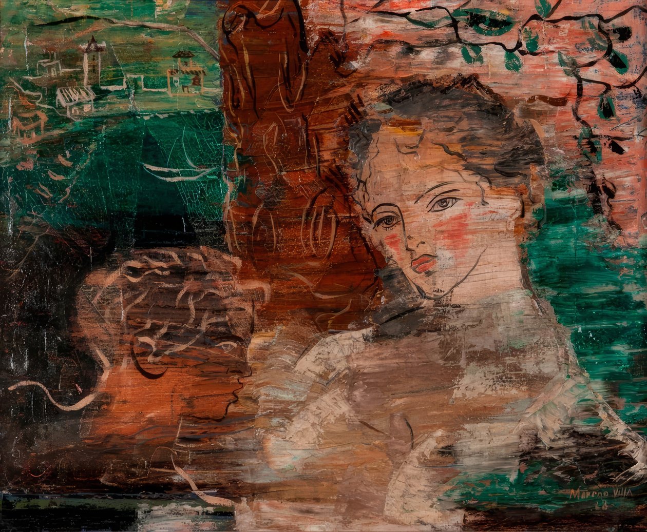 Two Figures. Mother and Child by José Moreno Villa