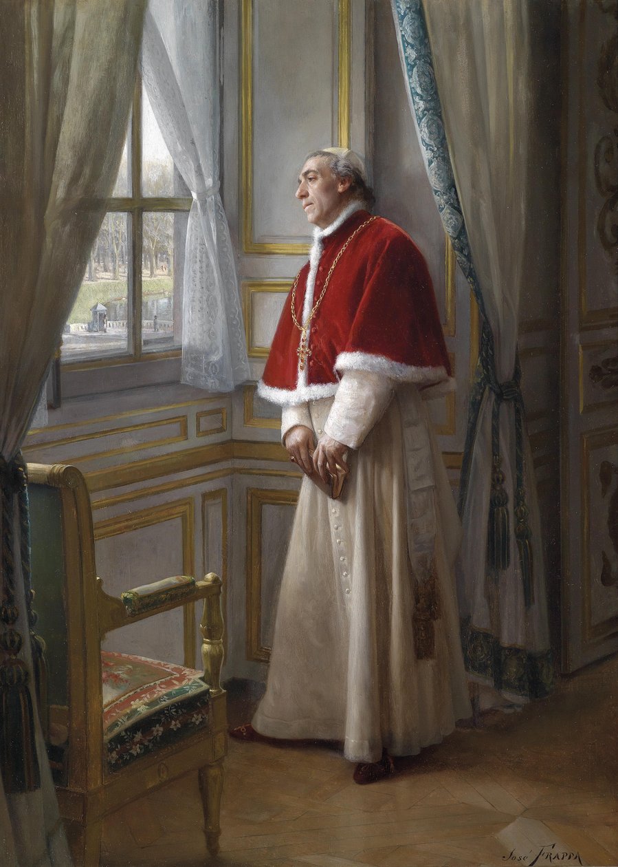 A Cardinal Waiting at a Window by Jose Frappa