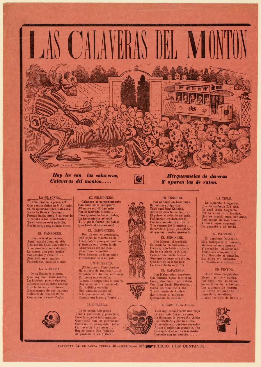 Calavera of the Masses by José Guadalupe Posada