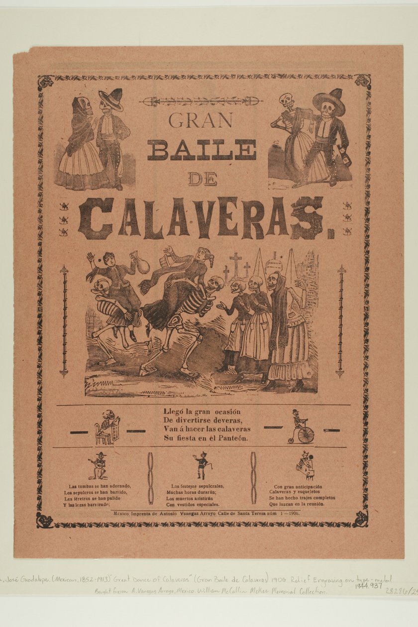 Grand Ball of Calaveras by José Guadalupe Posada