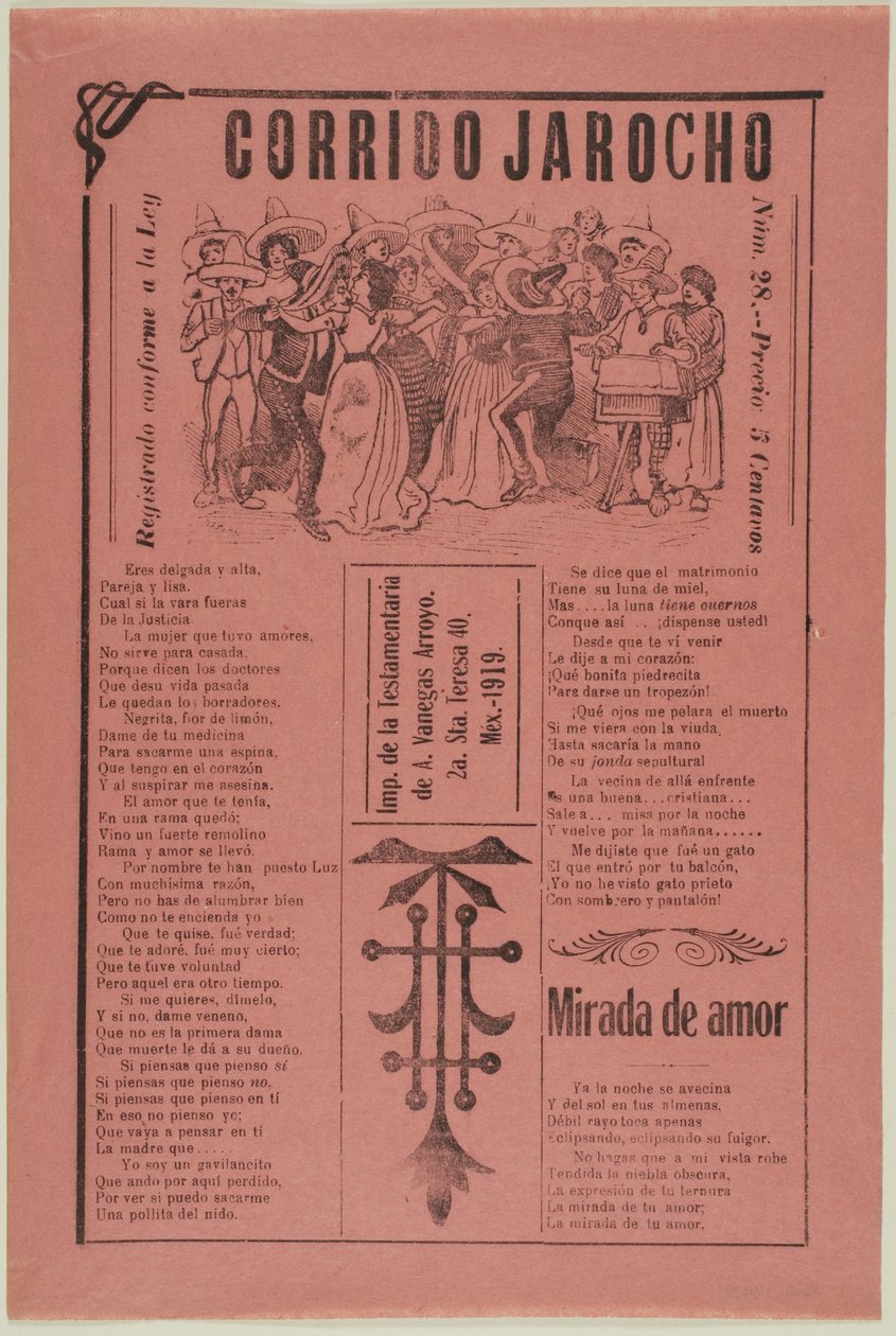Jarocho Corridor by José Guadalupe Posada