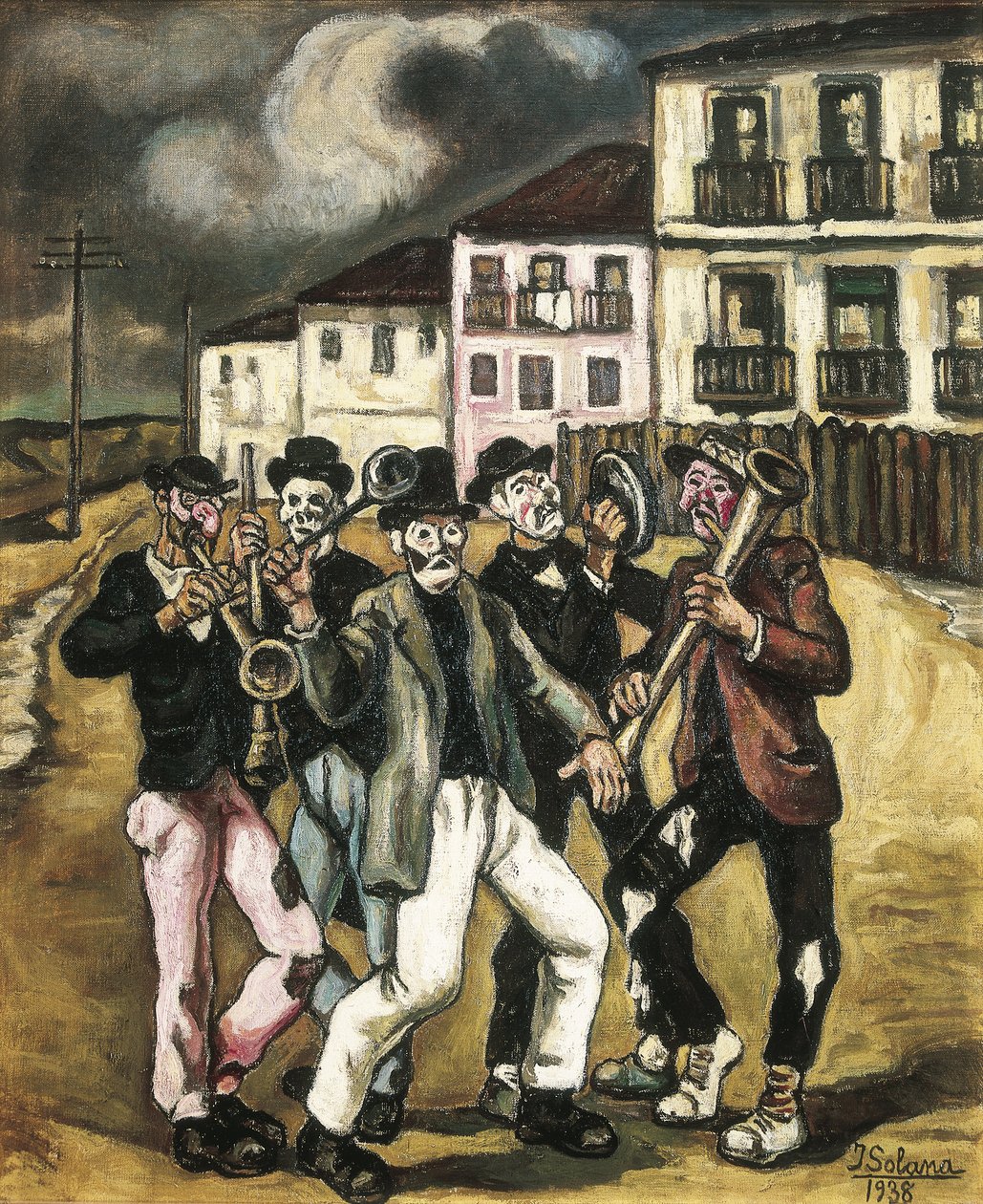 Mascaras vinateras (wine merchants mascara) by Jose Gutierrez Solana