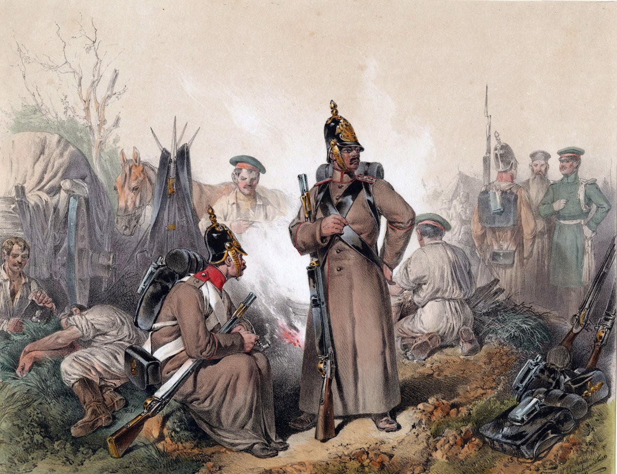 A Scene from the War of Independence in Hungary in 1849 by Josef Anton Strassgschwandtner