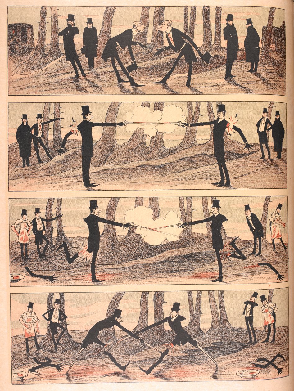 A duel with severe conditions. by Josef Benedikt engl