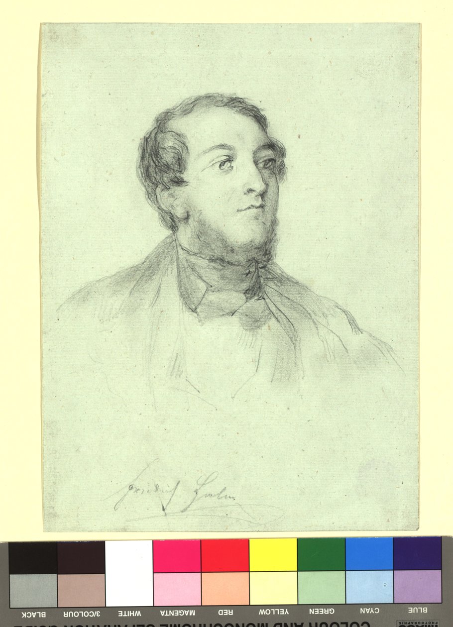Friedrich Halm (1806-1871), Poet by Josef Danhauser