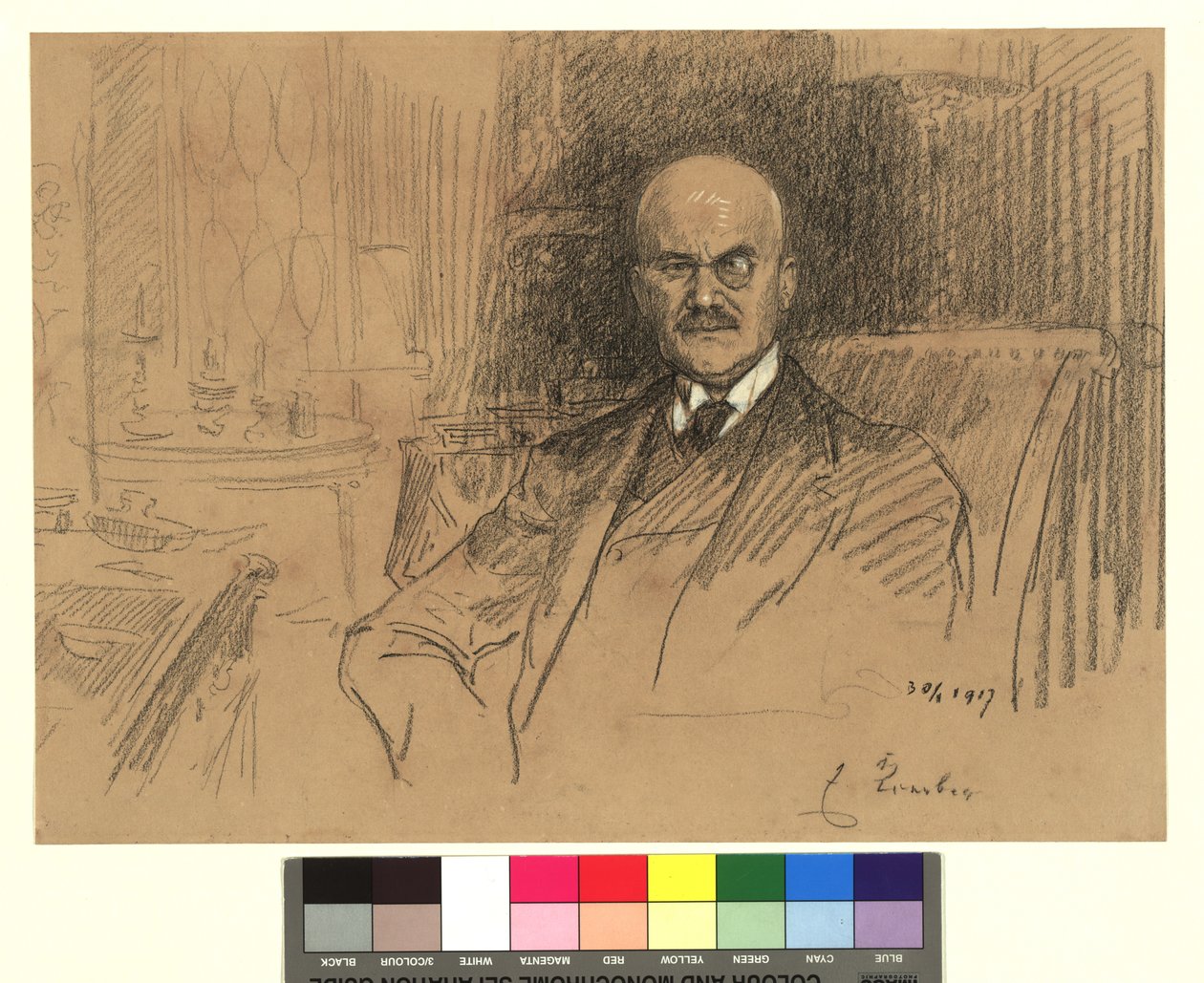 Portrait of Ernest von Koerber, Statesman by Josef Engelhart