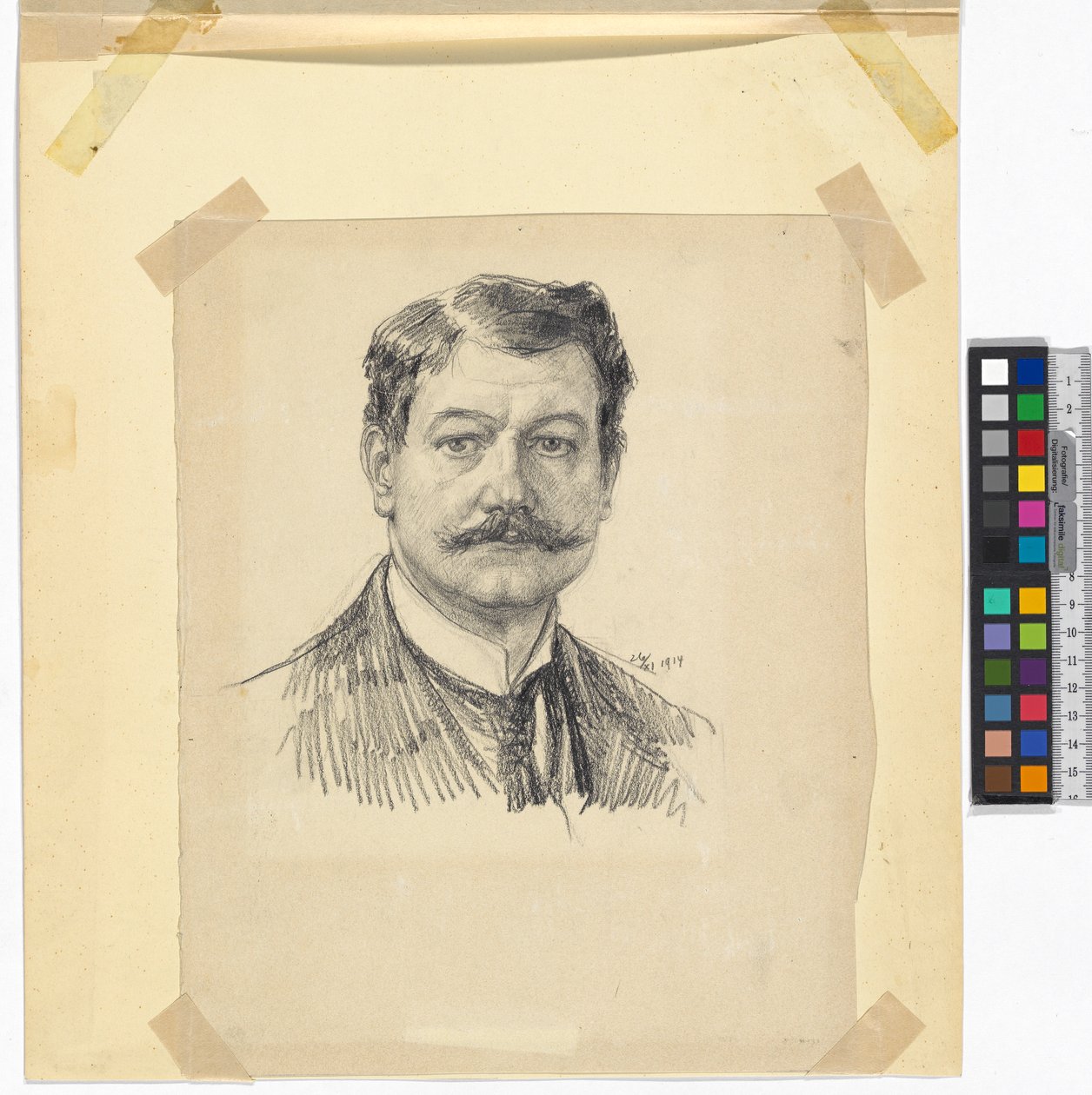 Self-Portrait Josef Engelhart 1914 by Josef Engelhart