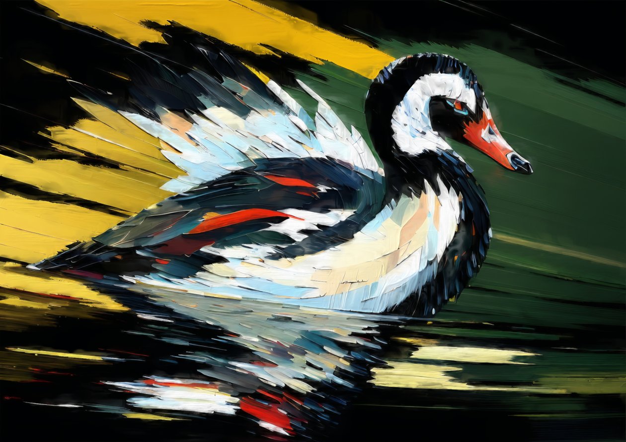 Black Swan 4 by Josef Johann Michel