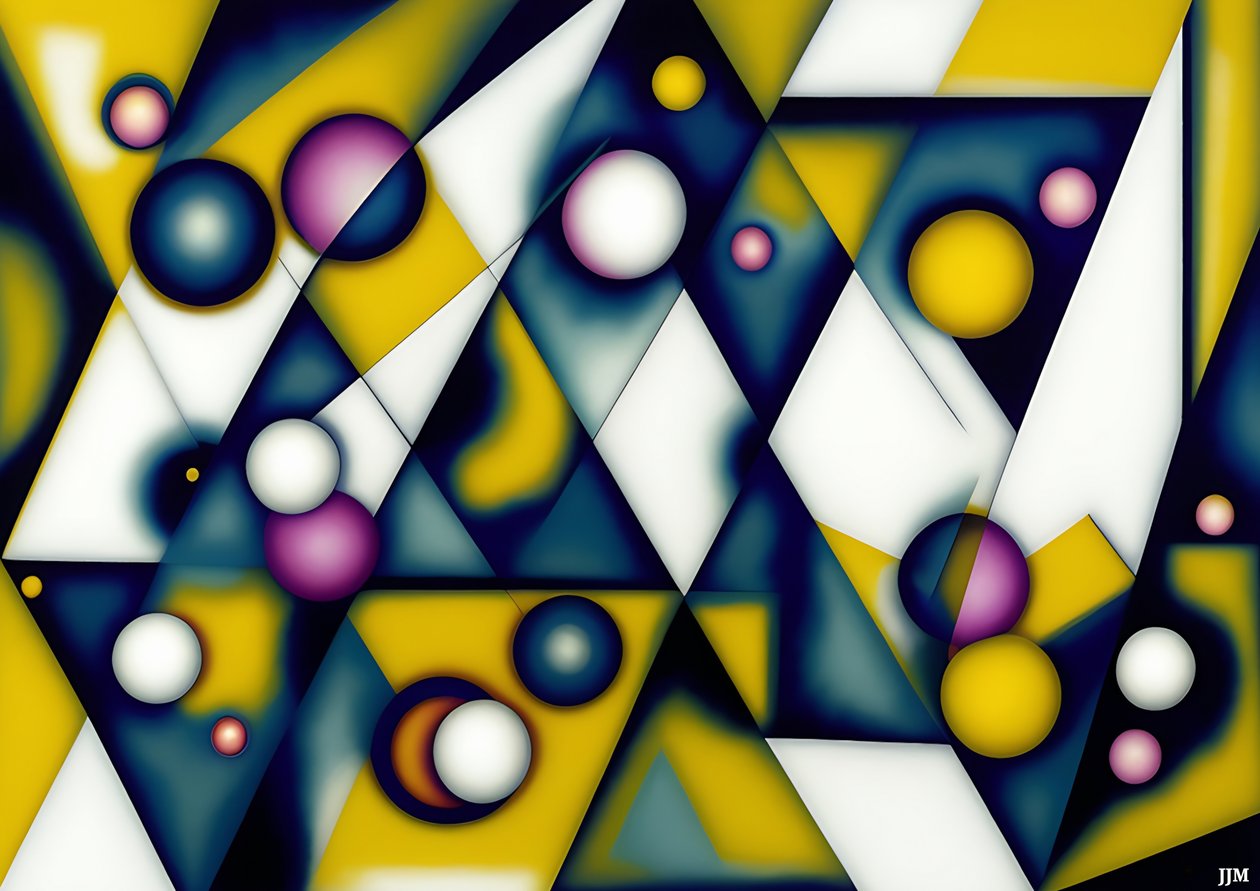 Abstract: Spheres+Triangles 2 by Josef Johann Michel
