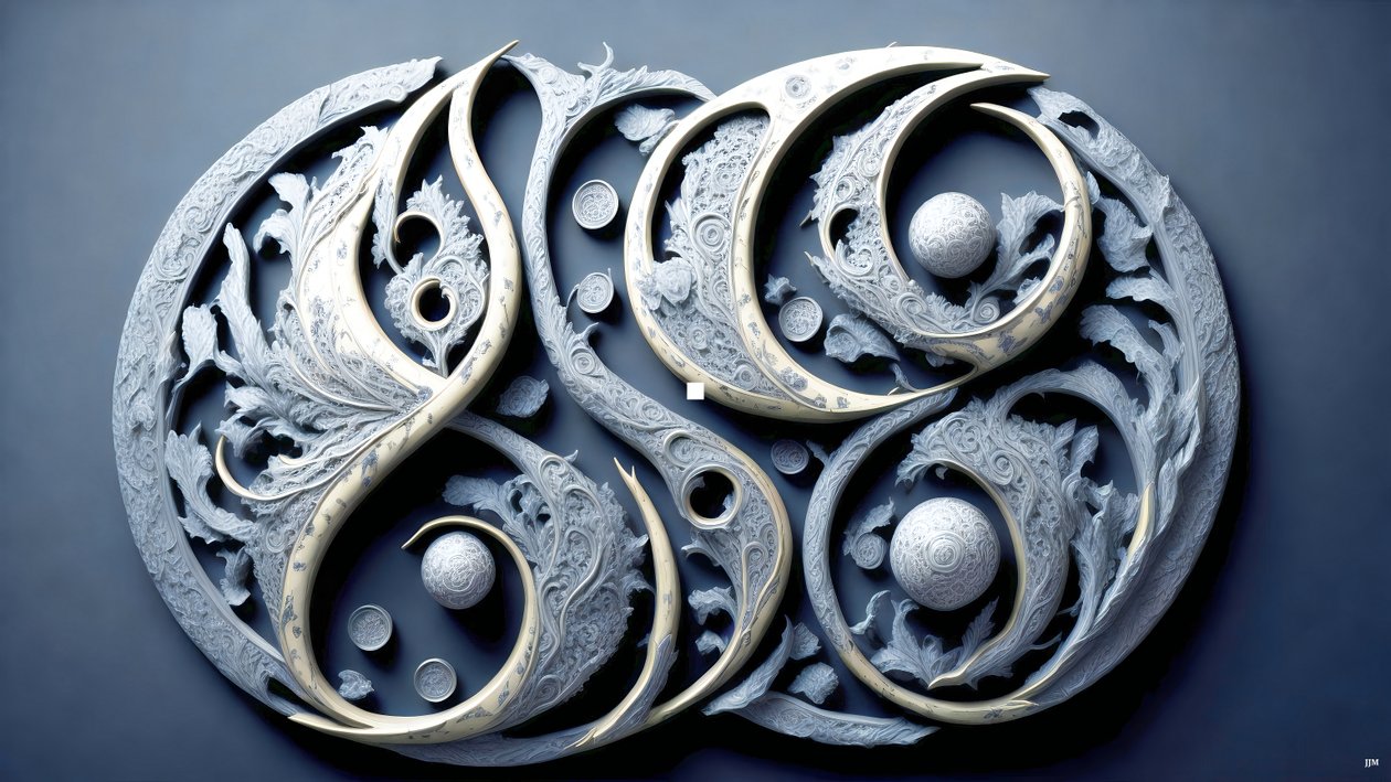 Encaustic Feng Shui Concept of Yin and Yang 03