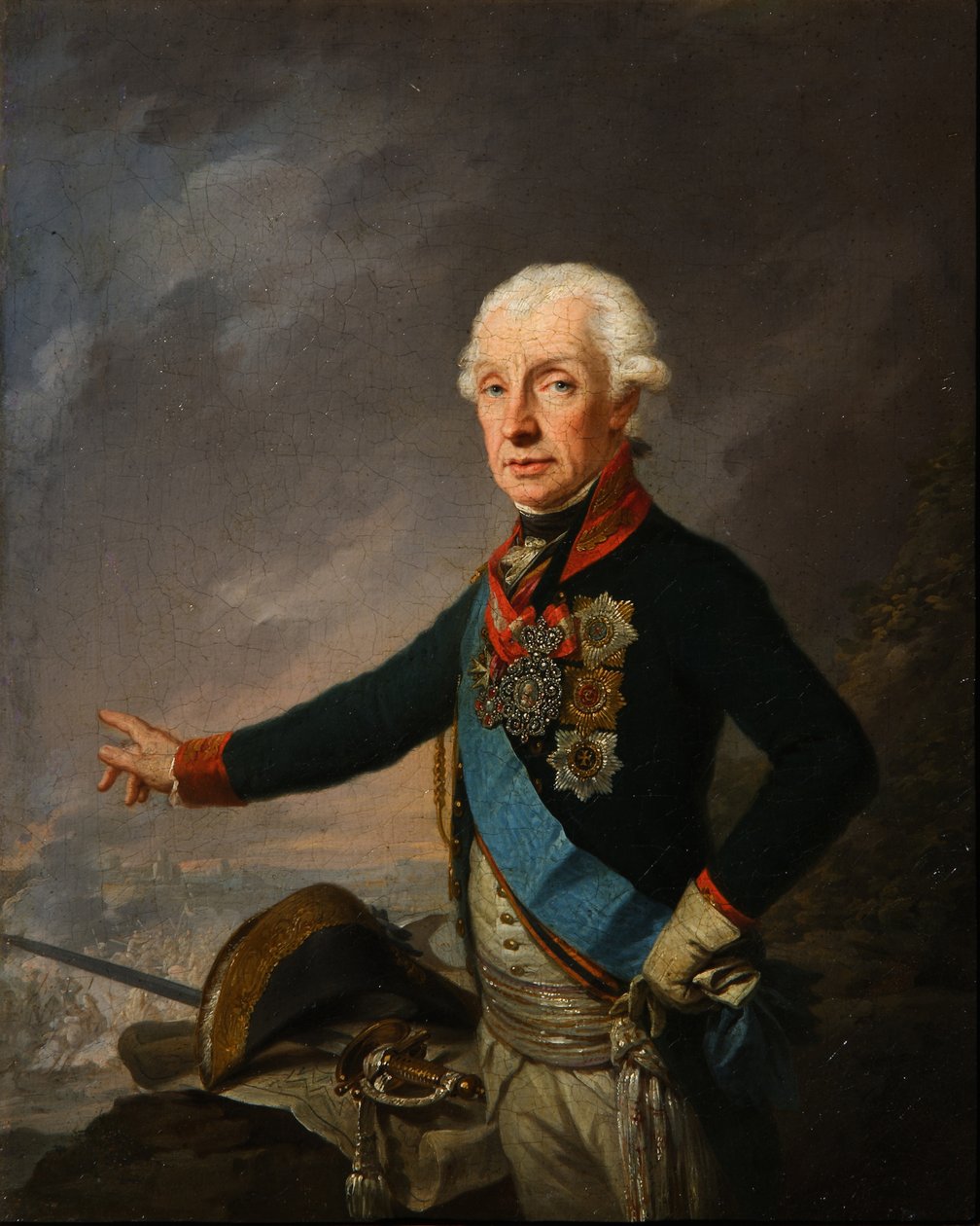 Portrait of Field Marshal Generalissimo Prince Alexander Suvorov, 1799 by Josef Kreuzinger