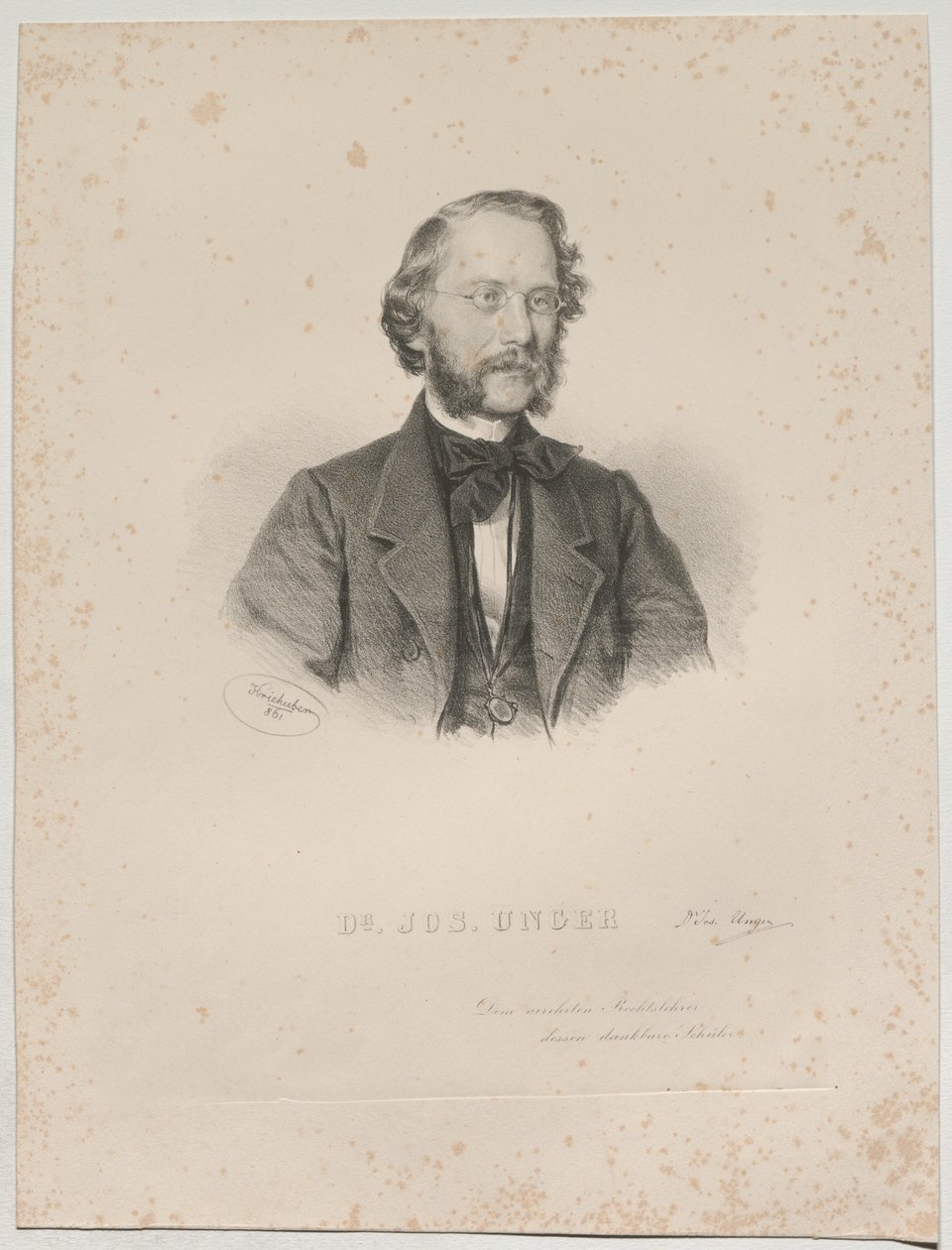 Dr. Joseph Unger by Josef Kriehuber
