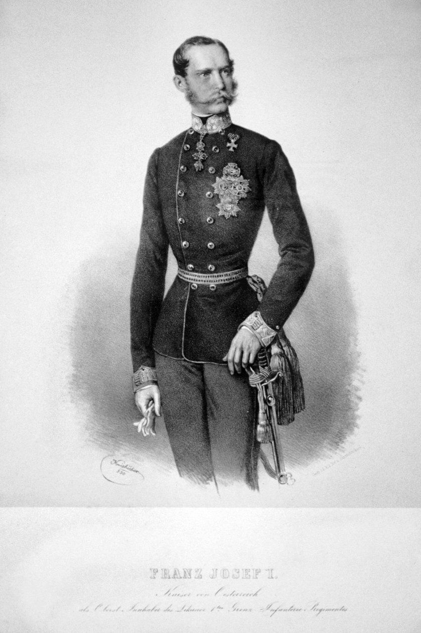 Franz Josef I, 1860 by Josef Kriehuber