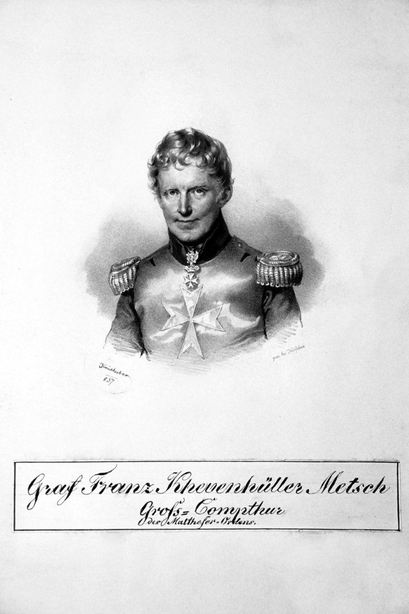 Franz Khevenhüller-Metsch Lithograph by Josef Kriehuber