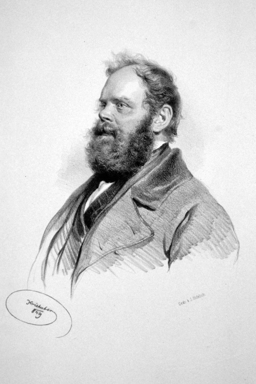 Franz Schäffer Lithograph by Josef Kriehuber