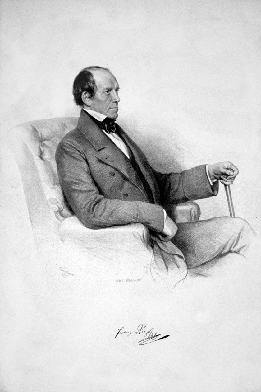 Franz Xaver Riepl Lithograph by Josef Kriehuber