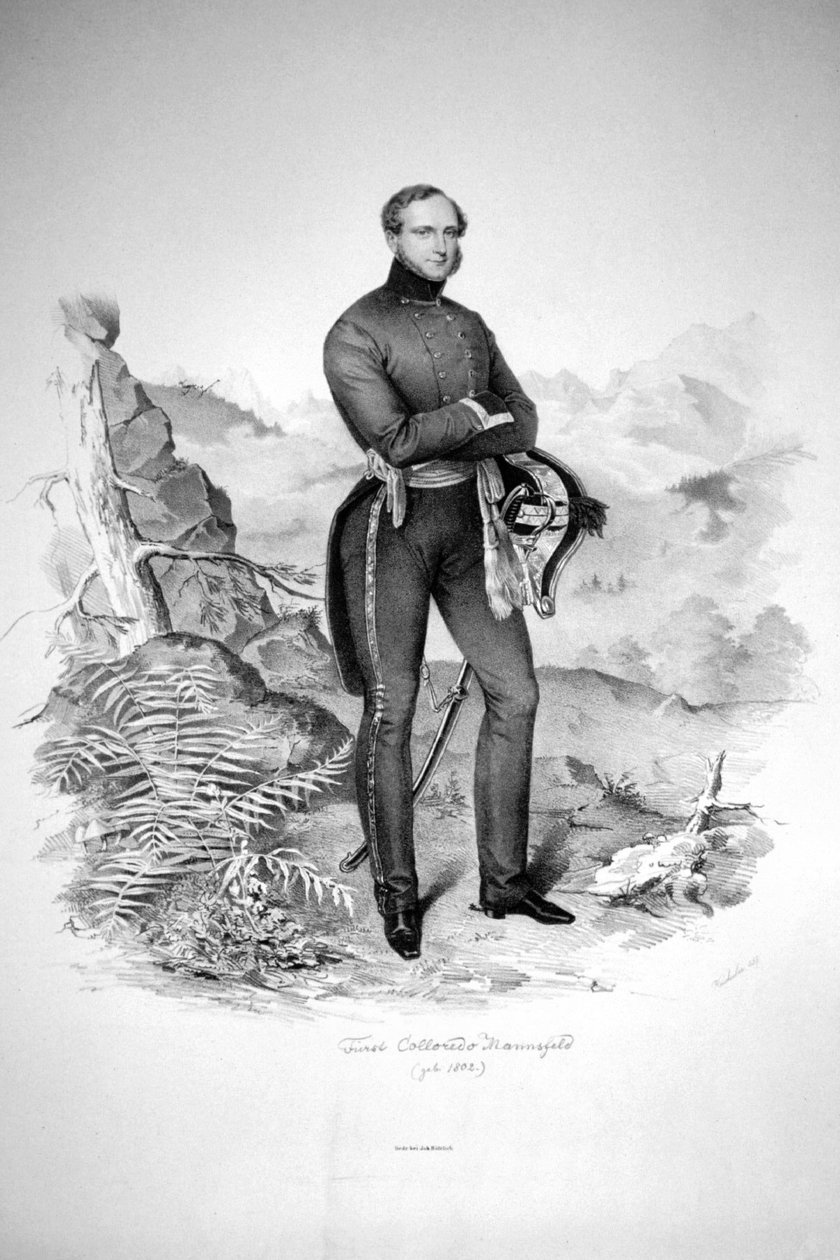 Franz de Paula Colloredo-Mansfeld Lithograph 2 by Josef Kriehuber