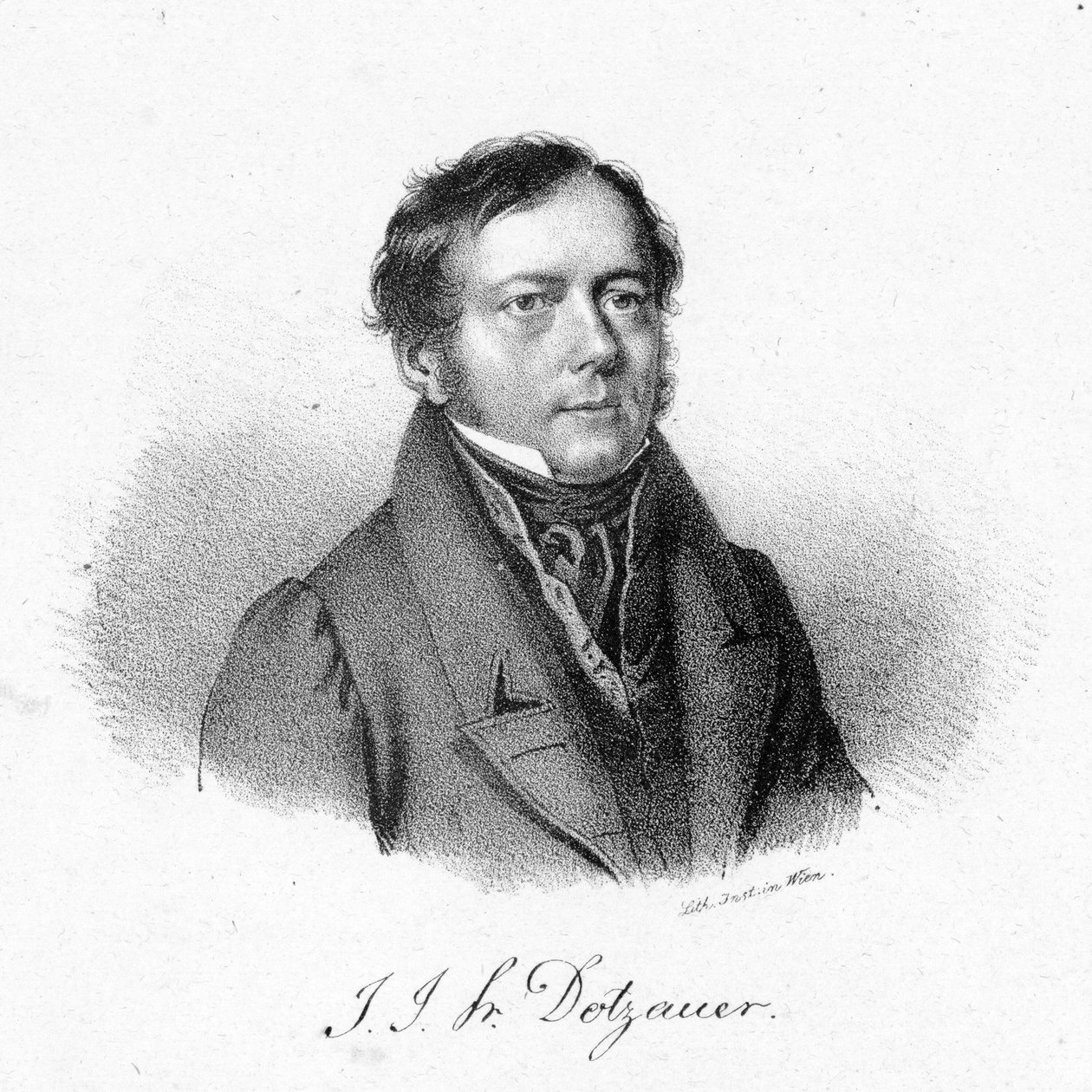 Friedrich Dotzauer by Josef Kriehuber