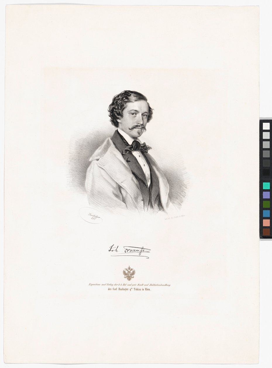 Johann Strauss (Son) by Josef Kriehuber