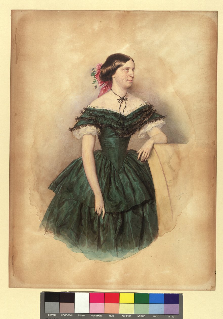 Violetta von Schmerling, née Bienerth by Josef Kriehuber