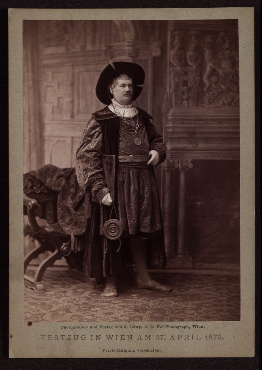 Johann Sigl, Master Binder at the Makart Parade 1879 by Josef Löwy