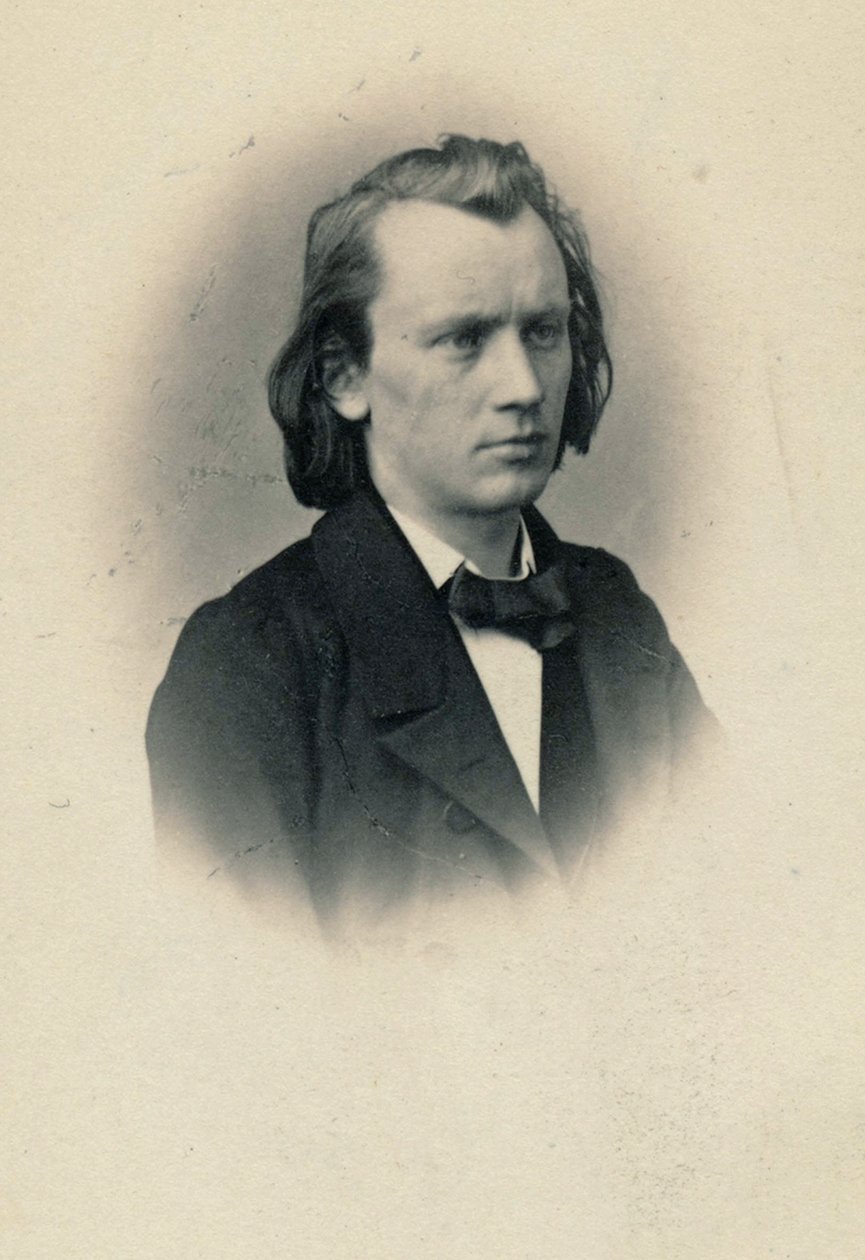 Portrait of the Composer Johannes Brahms by Josef Löwy
