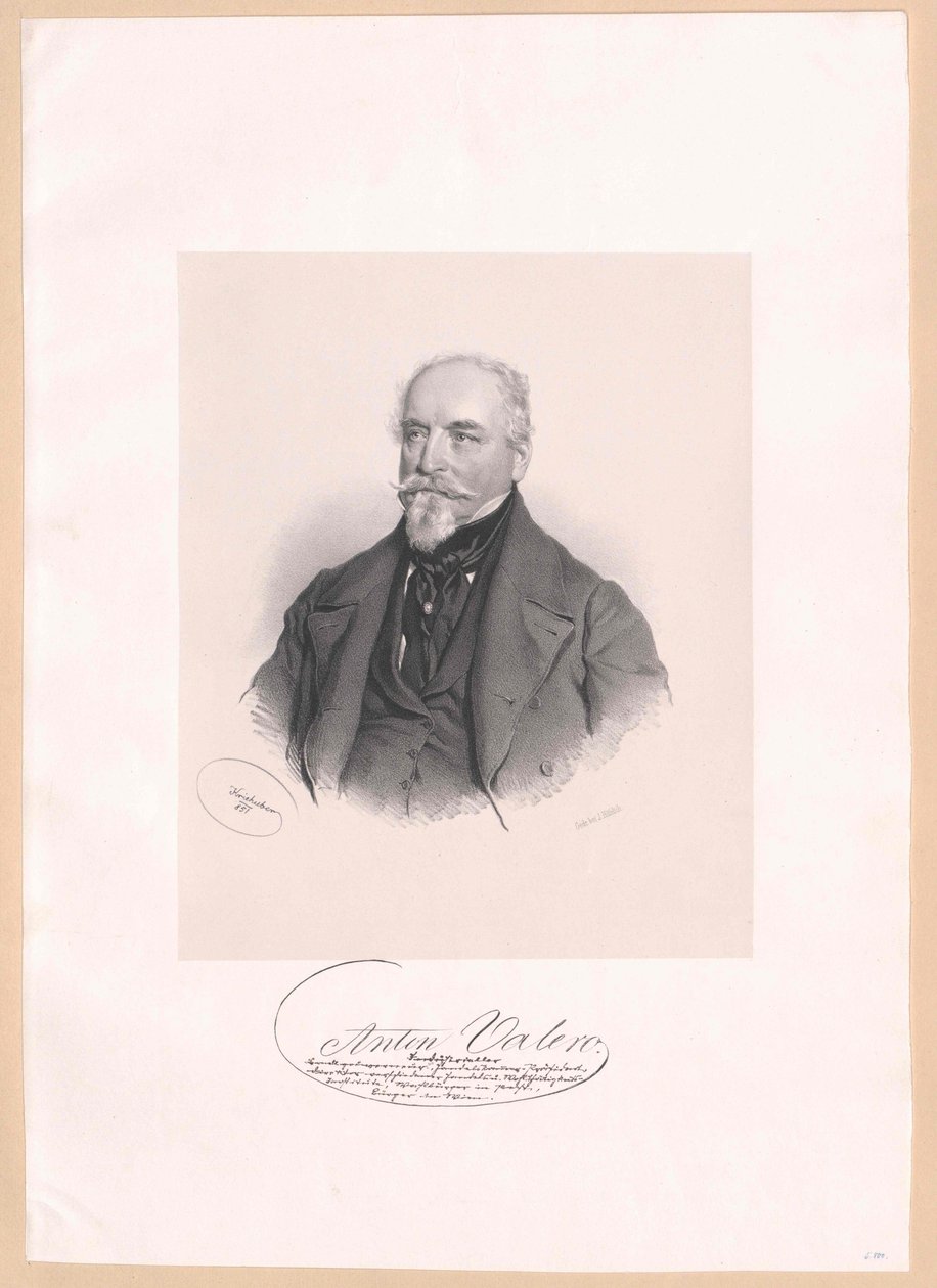 Anton Valero by Josef Nikolaus Kriehuber