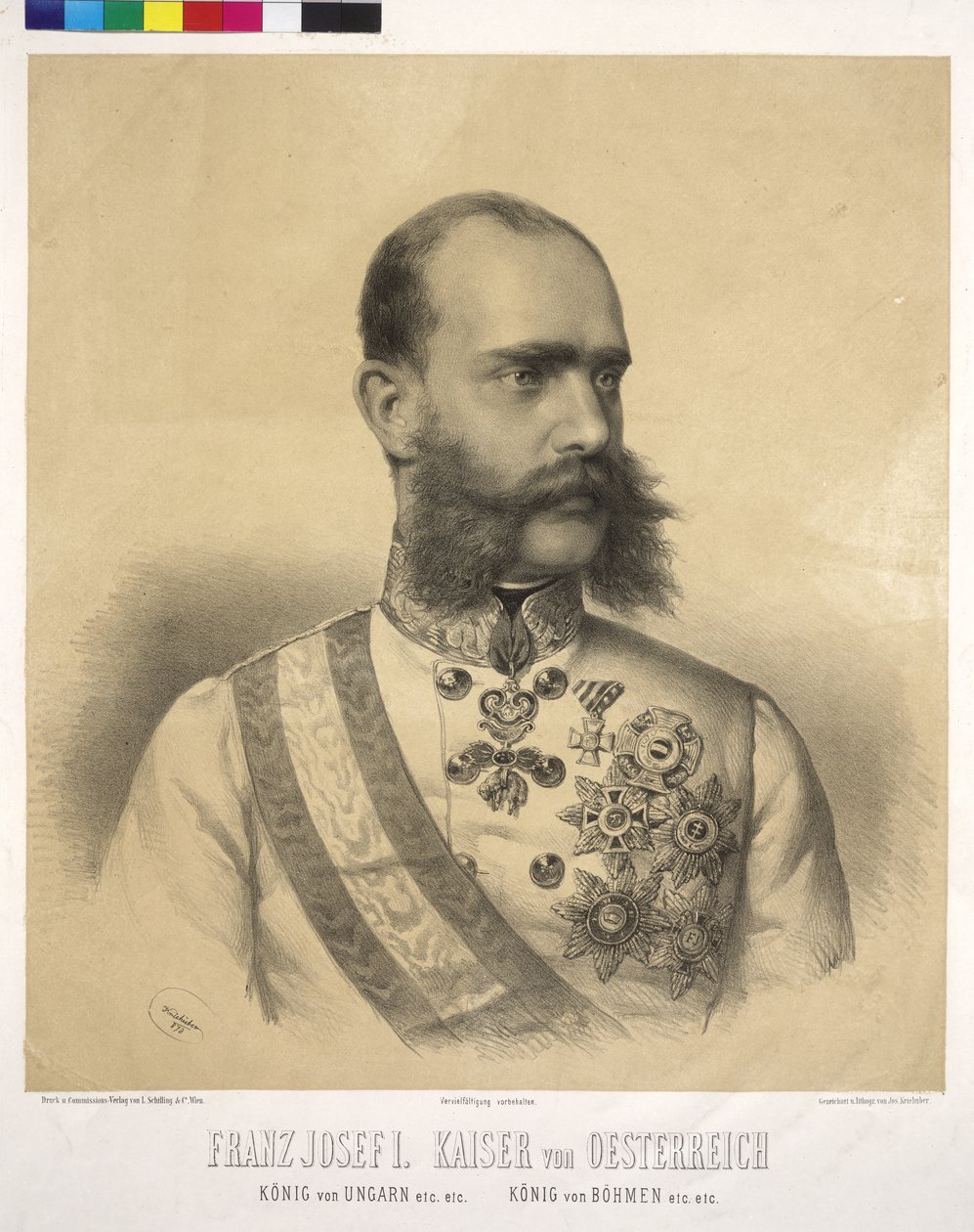 Emperor Franz Joseph I of Austria by Josef Nikolaus Kriehuber