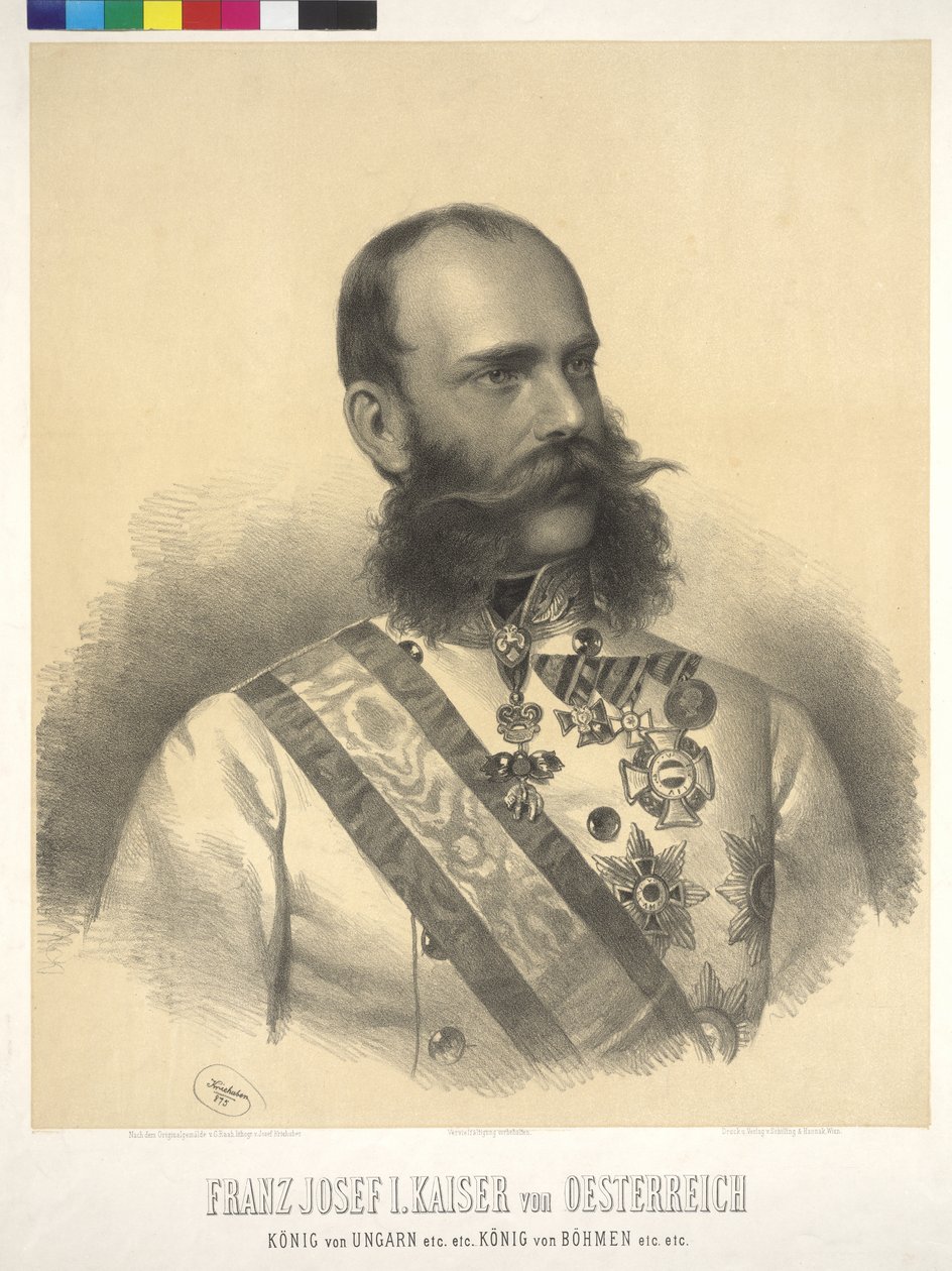 Emperor of Austria Franz Joseph I by Josef Nikolaus Kriehuber