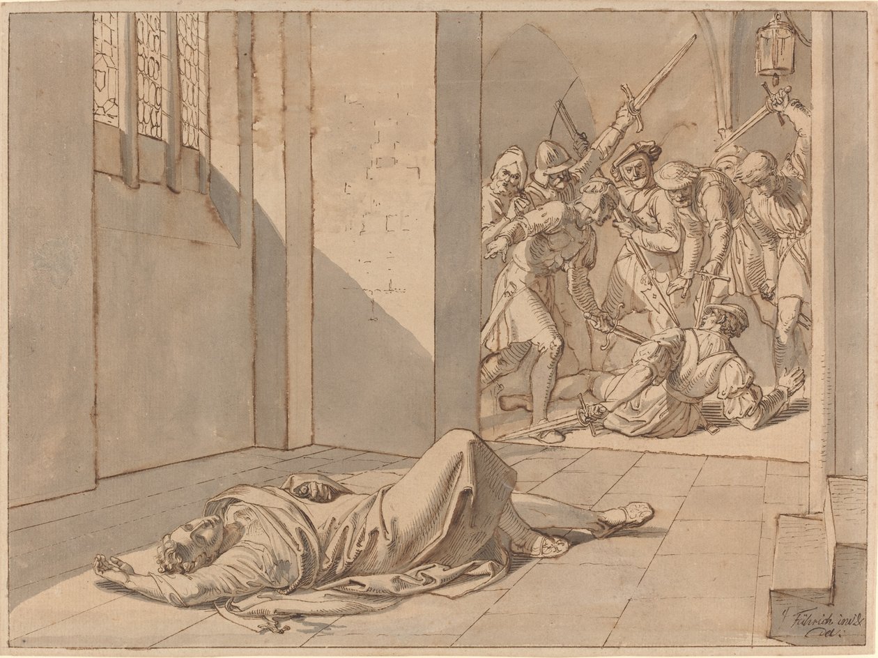 The Assassination of King Wenceslaus III by Josef von Führich