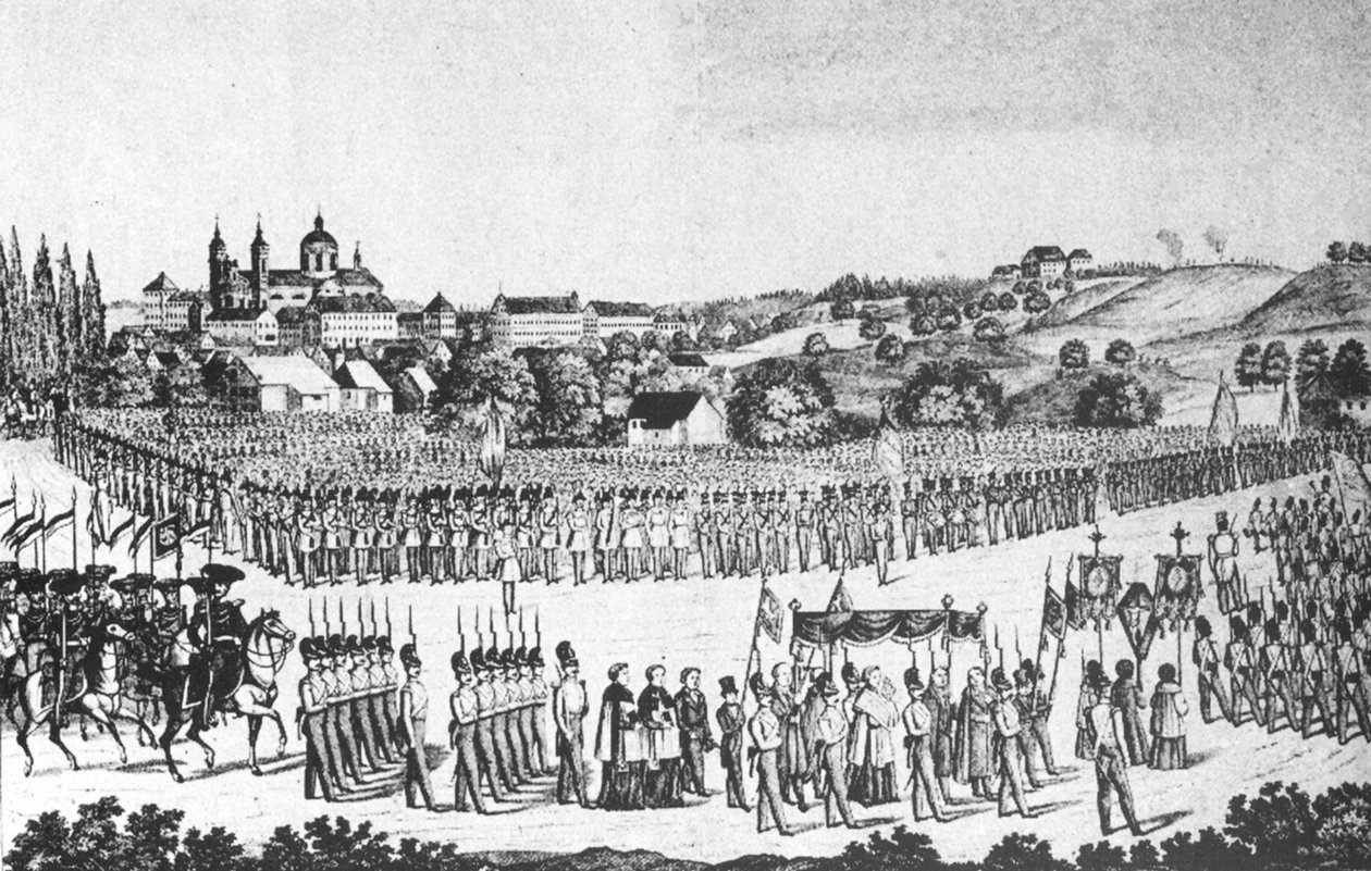Holy Blood Procession in Altdorf-Weingarten, May 22, 1846 by Joseph Bayer