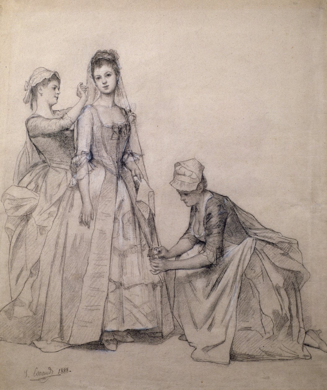 Attending to the Bride by Joseph Caraud