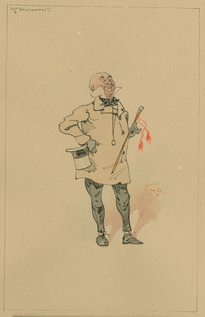 Mr Micawber by Joseph Clayton Clarke