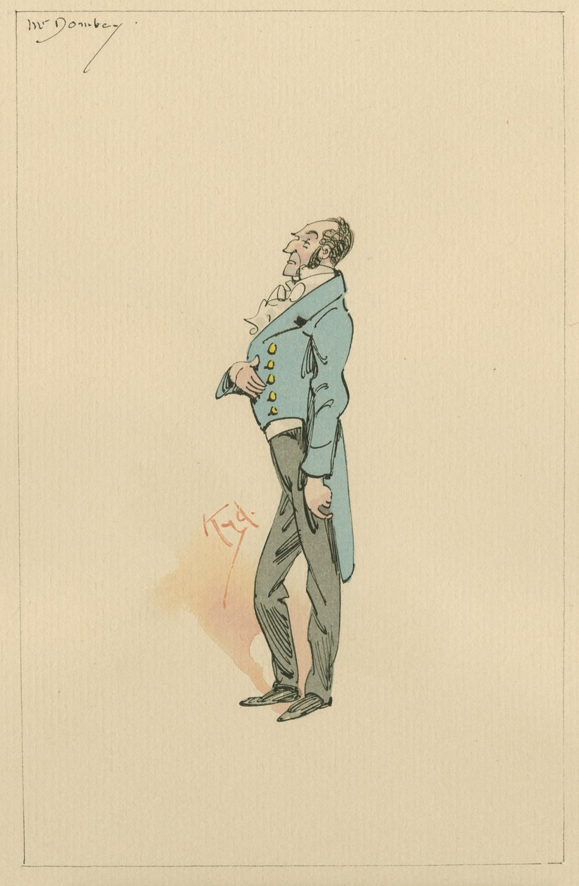 Mr Paul Dombey by Joseph Clayton Clarke