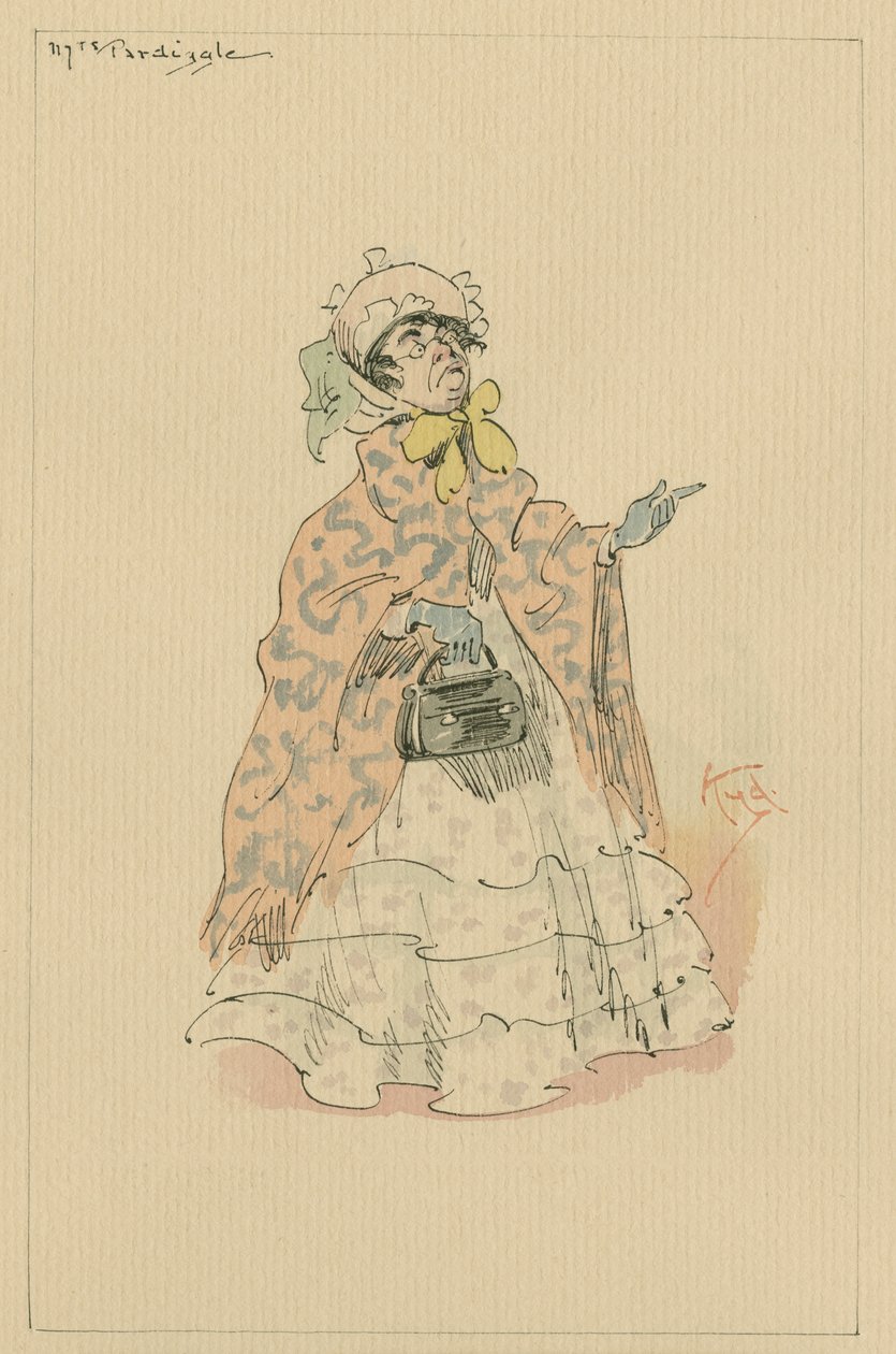 Mrs Pardiggle, c.1920s by Joseph Clayton Clarke
